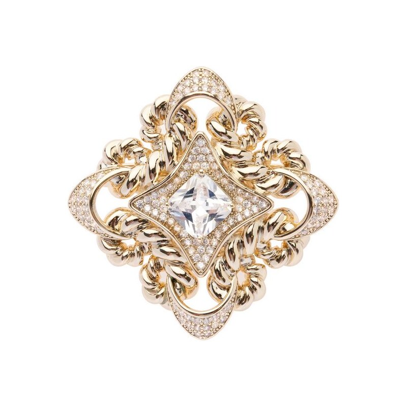 Oliver Weber Pozlátená elegantná brošňa s kryštálmi Hail 58067 66592639