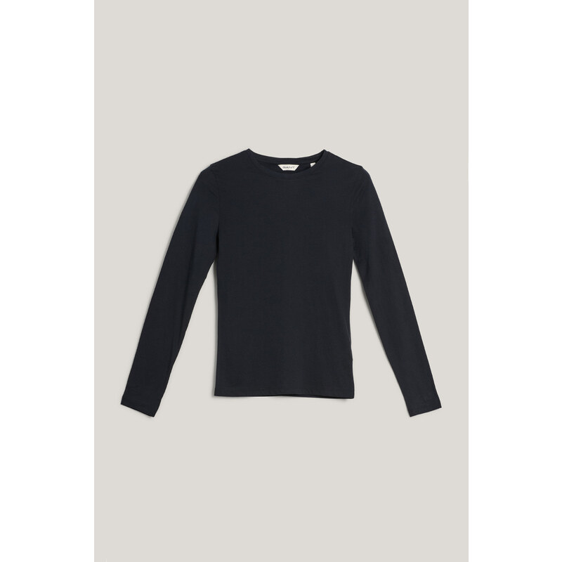 TRIČKO GANT LIGHT COTTON LS T-SHIRT BLACK 64980724