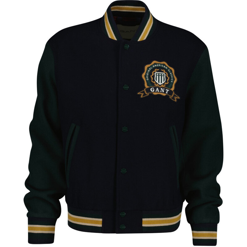 BUNDA GANT WOOL MIX VARSITY JACKET EVENING BLUE 65451042