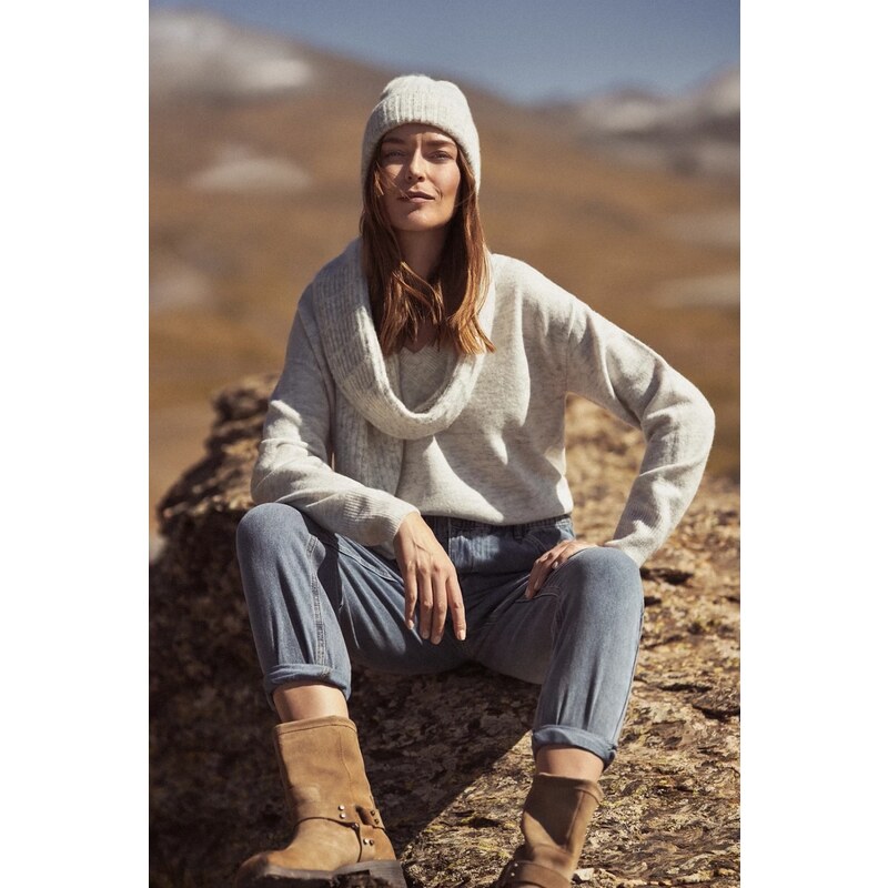 Marisse Womens Hat Z-Cz-4527 Grey Mel 64988649