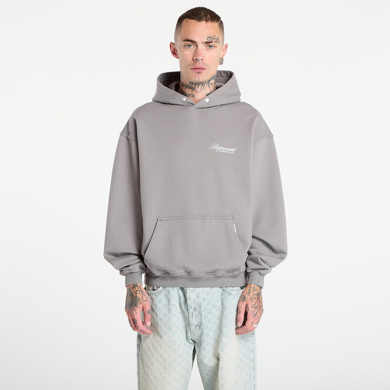Mikina REPRESENT Owners Club Script Hoodie Slate XL 64986489