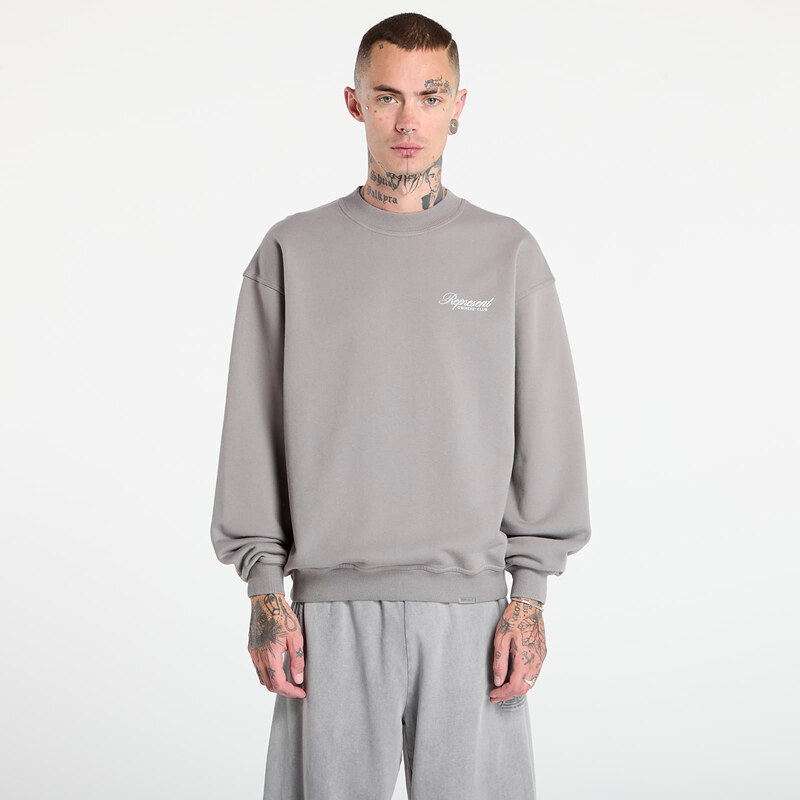 Mikina REPRESENT Owners Club Script Sweater Slate M 64986490