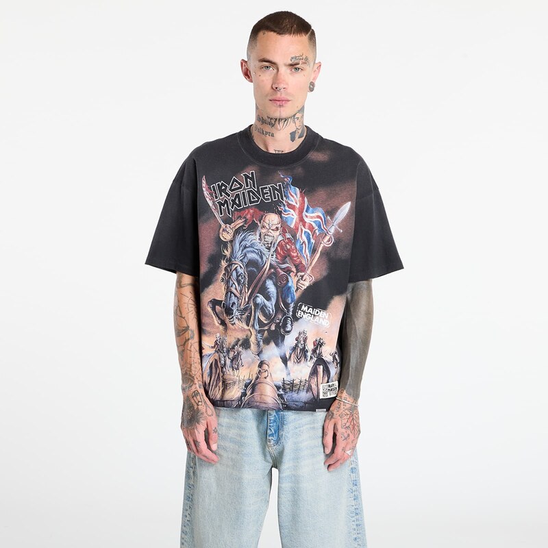 Tričko REPRESENT x Iron Maiden Steed T-Shirt Stained Black S 64986498