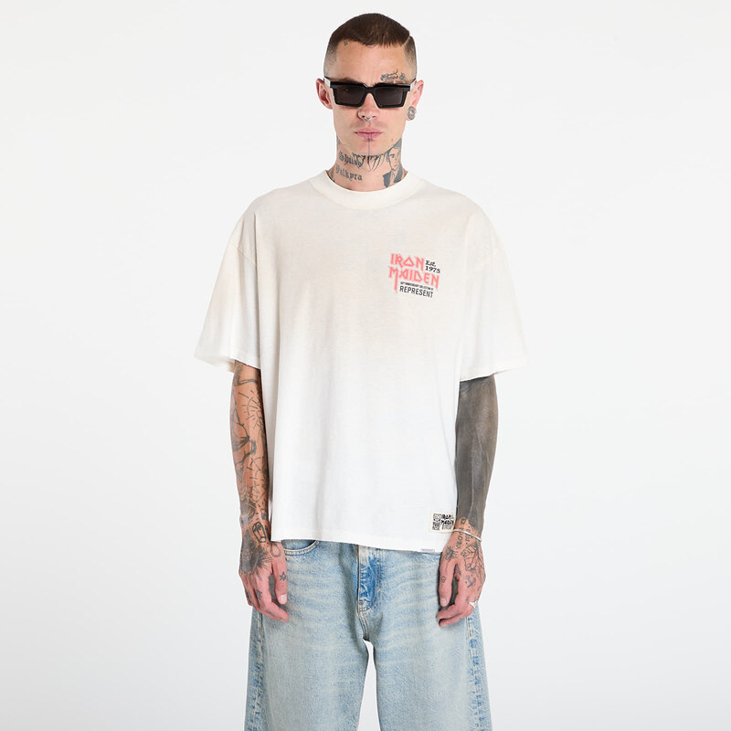 Tričko REPRESENT x Iron Maiden Anniversary T-Shirt Washed Ecru XL 64986496