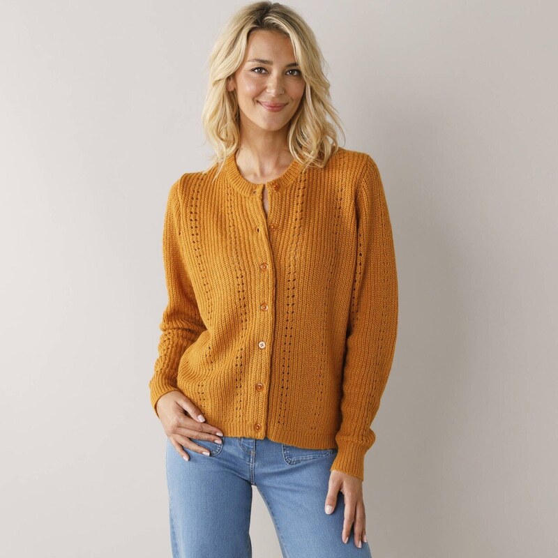 Sveter na gombíky so vzorom kari 036 Blancheporte 57360279