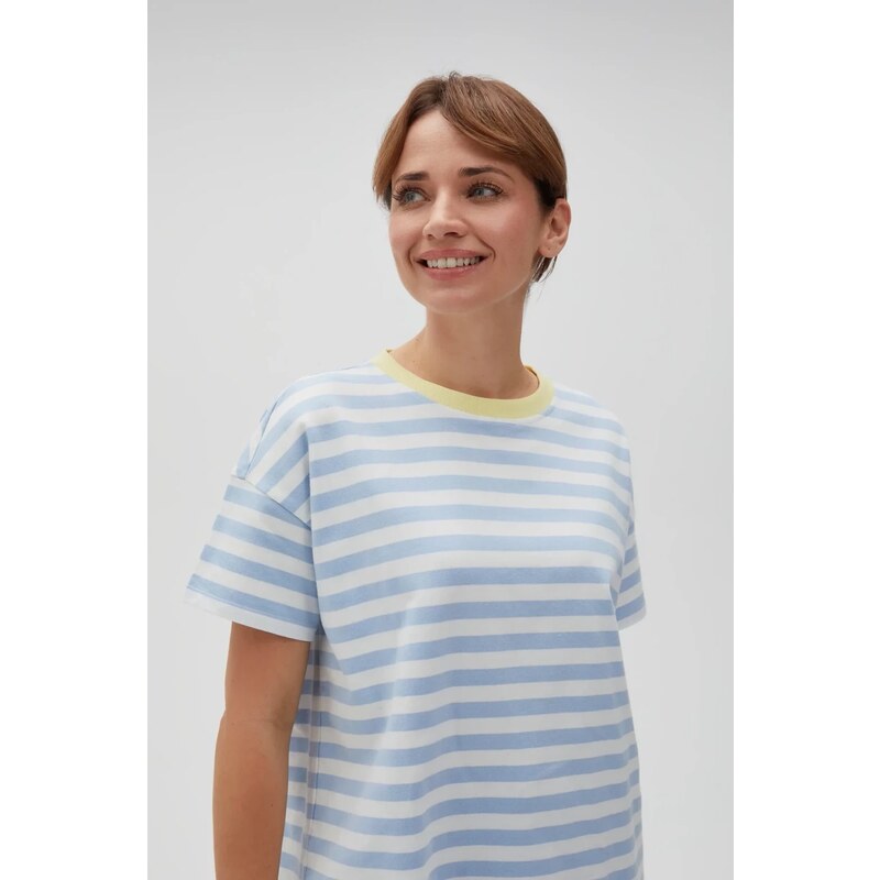 Marisse Womens Sweatshirt L-Bl-4605 L.Blue 64988811