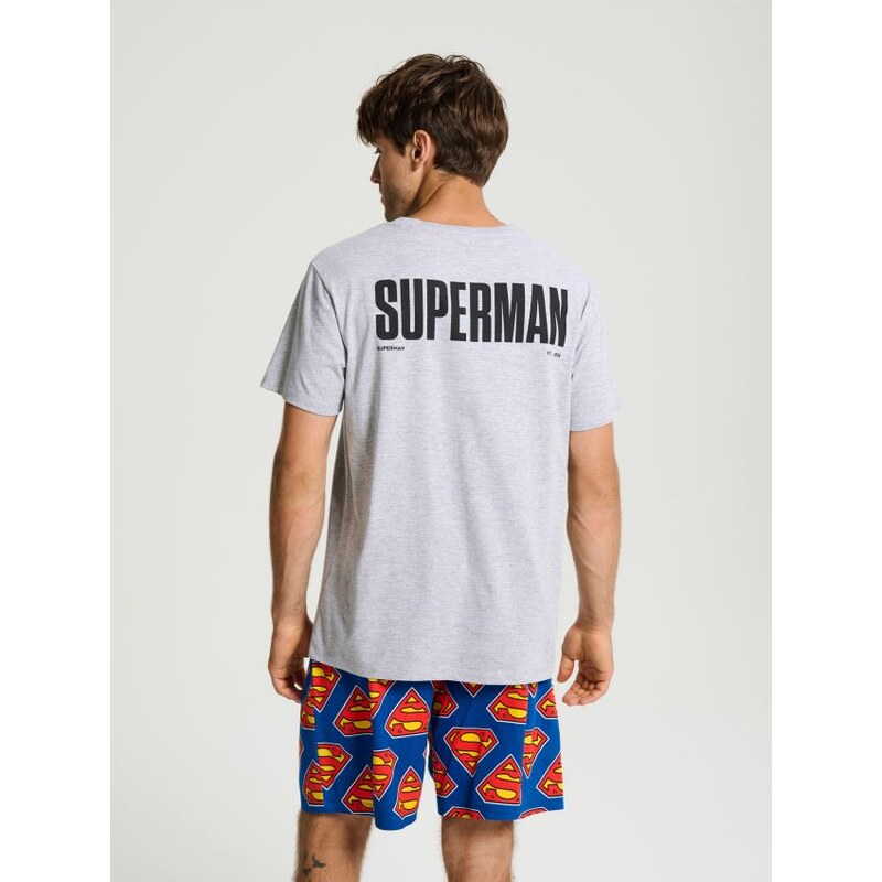 Sinsay - Pyžamo so zmesou viskózy s potlačou na chrbte Superman - 65737787