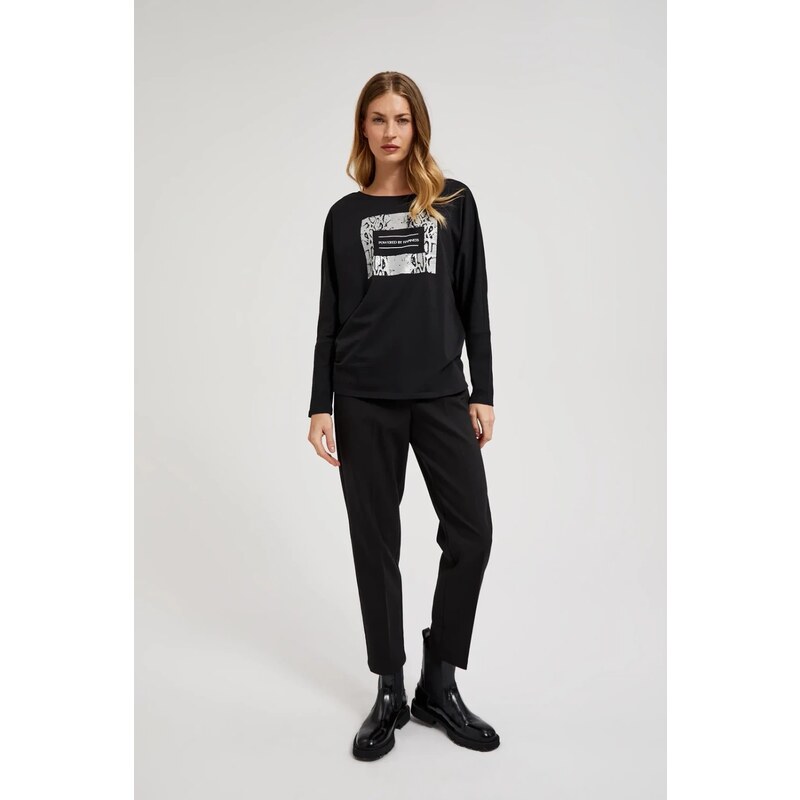 Moodo Marisse Womens Trousers Z-Sp-4513 Black 65362779