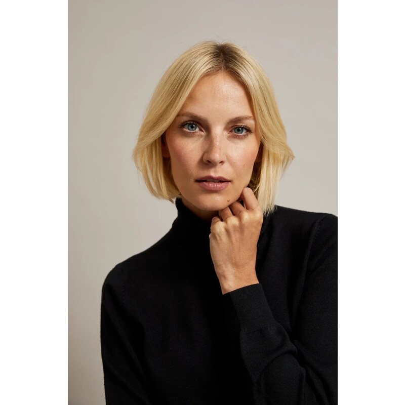 Marisse Womens Sweater Z-Sw-4506 Black 65387446