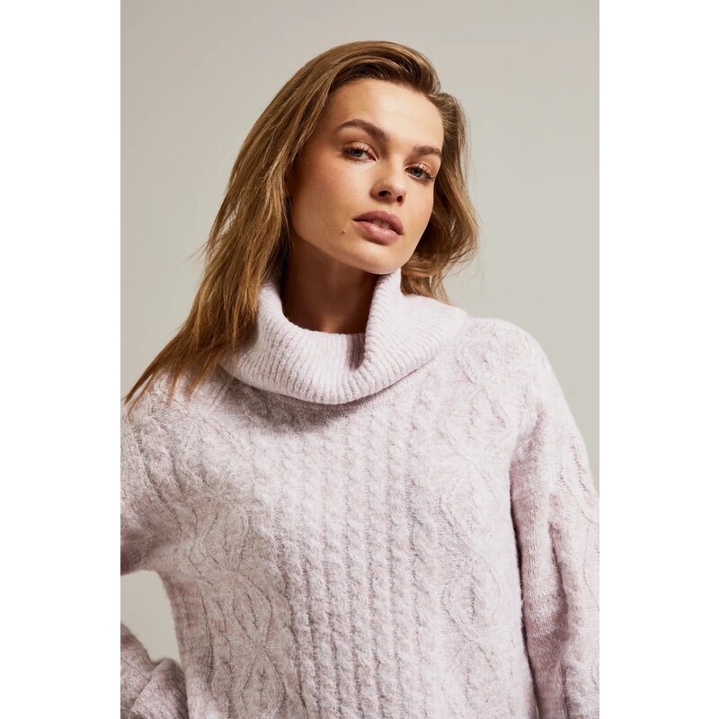 Marisse Womens Sweater Z-Sw-4545 Pink Mel 65362746