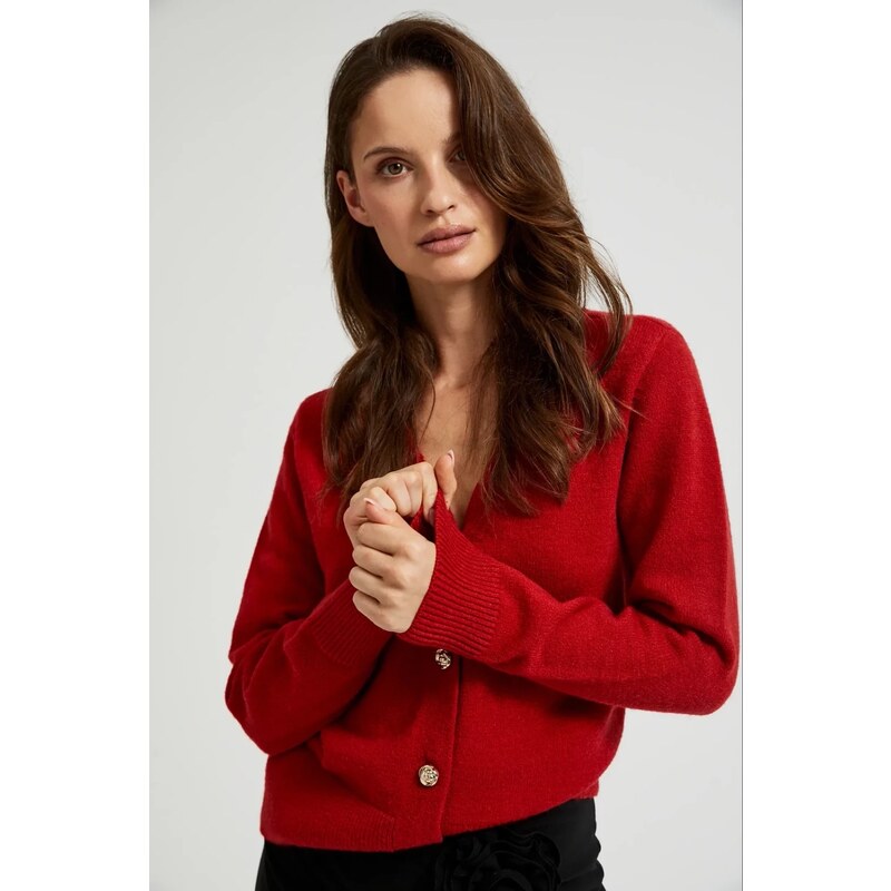 Marisse Womens Sweater Z-Sw-4566 Red 64988787
