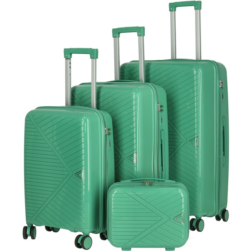 ORMI Cestovný plastový kufor Mervin veľkosť SADA, mentolovo zelený 66436530