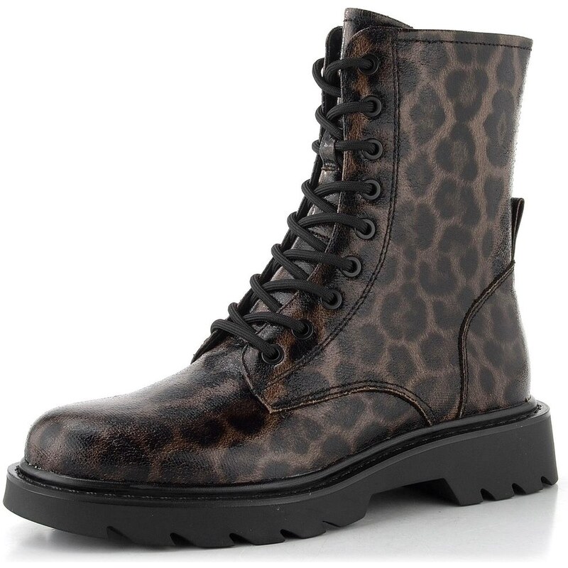 Tamaris šněrovací kotník leopard 1-25918-43 65612161