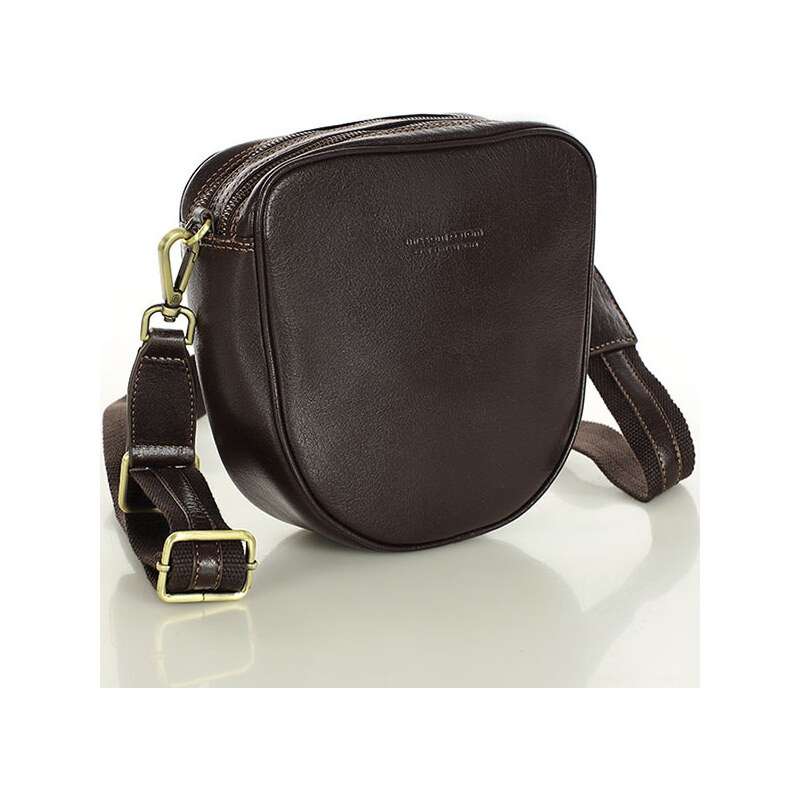 MARCO MAZZINI Kožená crossbody kabelka | tmavohnedá vs42c 64989002