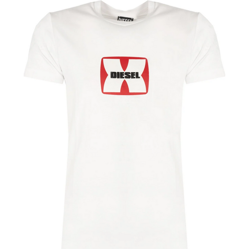 DIESEL Embossed Logo White tričko 64990221