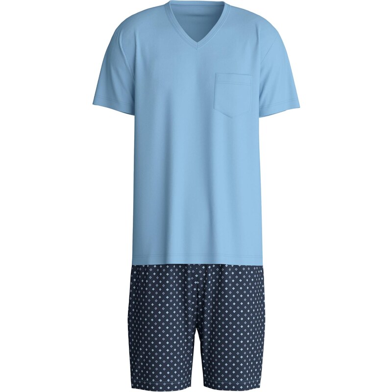 CALIDA Krátke pyžamo námornícka modrá / tyrkysová / opálová / biela 64991507