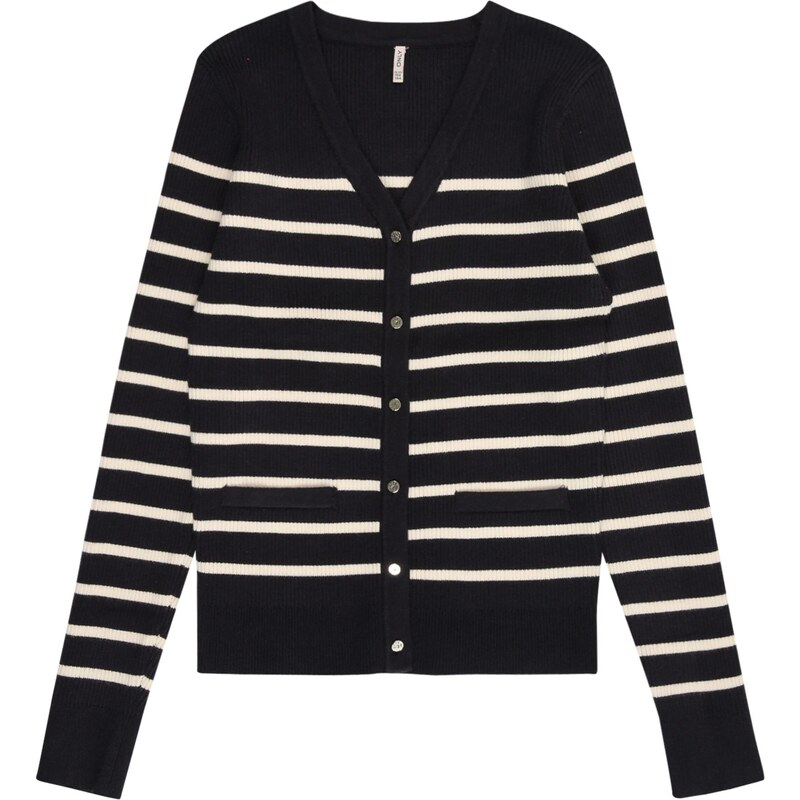 ONLY GIRLS Kardigán KOGAMY tmavomodrá / biela 65694805