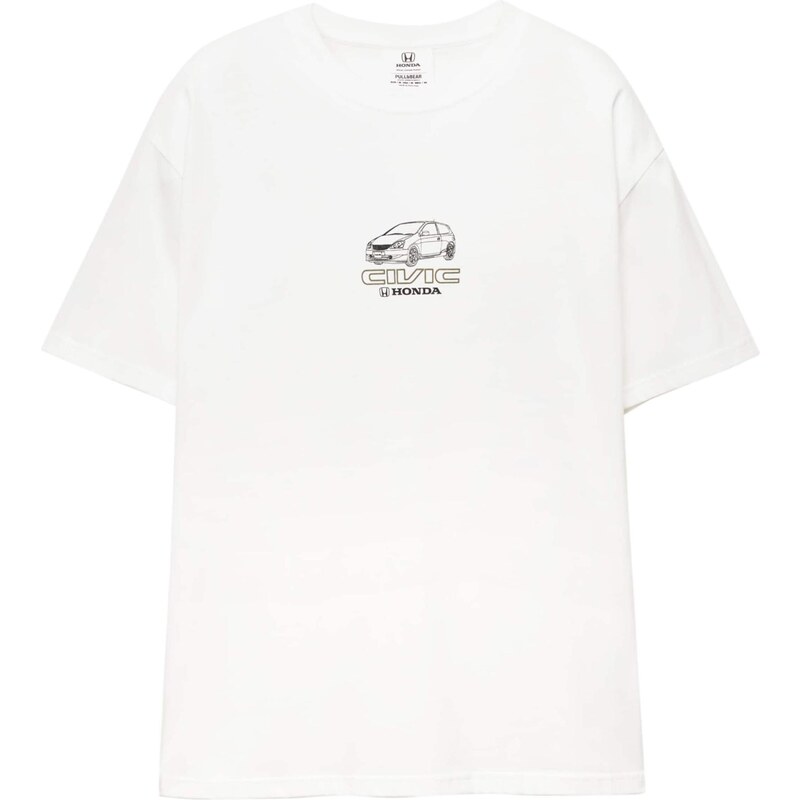 Pull&Bear Tričko HONDA CIVIC antracitová / červená / čierna / biela 65475169