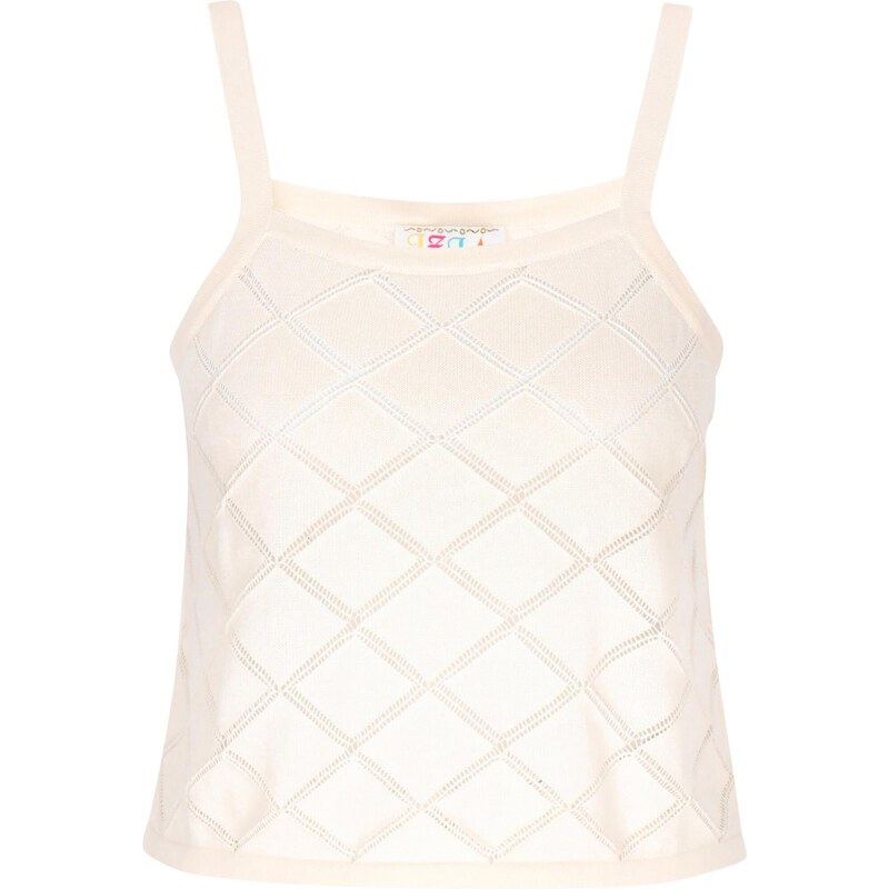IZIA Vyšívaný top krémová 65655581