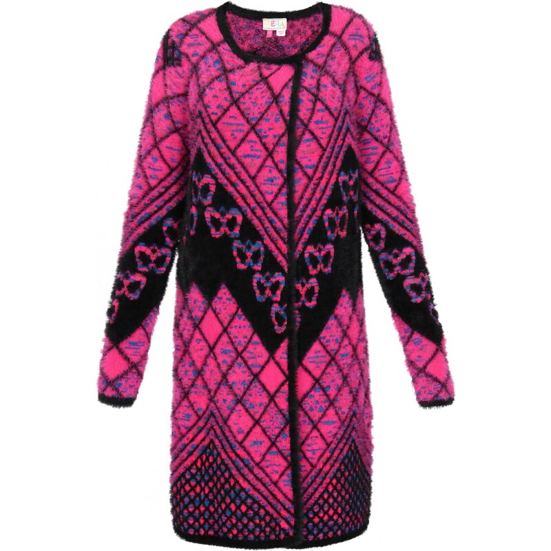IZIA Kardigán ružová / čierna 65657976