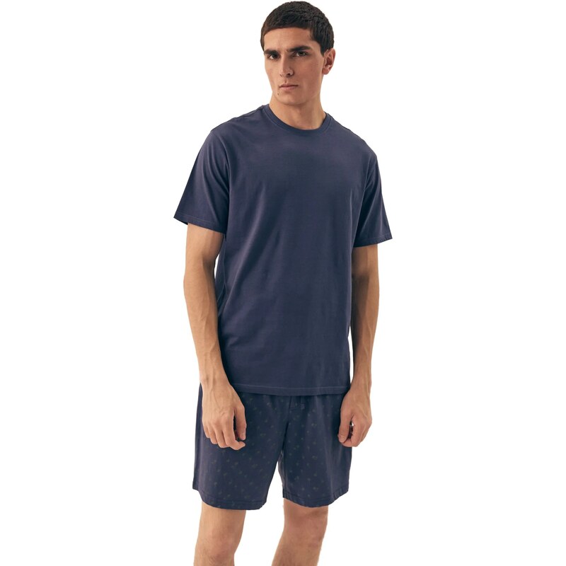 Pánske pyžamo 42601 Shore light blue - HENDERSON 65445662