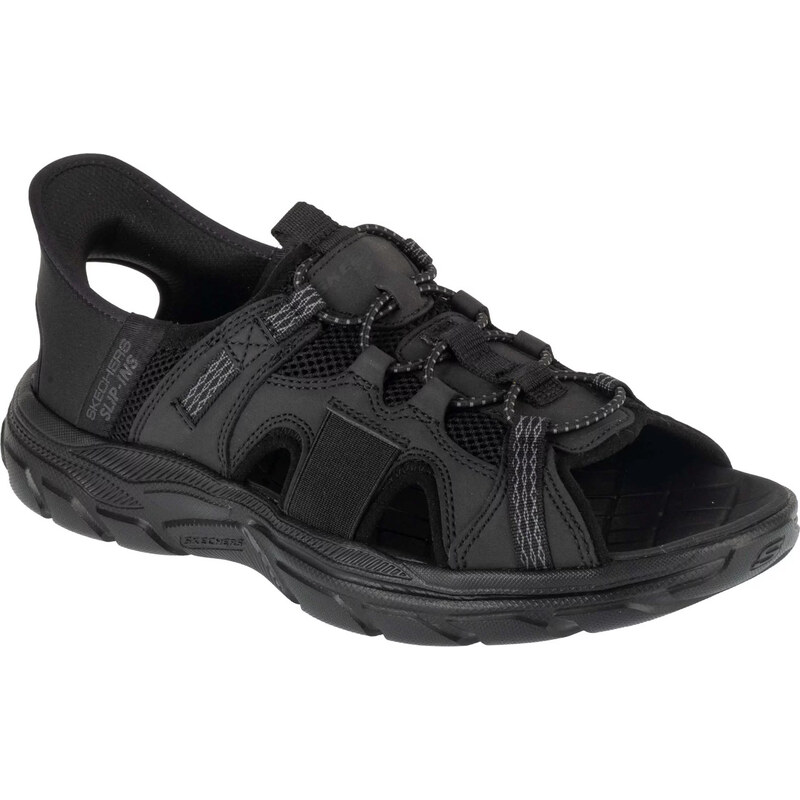 Čierne pánske športové sandále Skechers Slip-Ins: Revolted SS - 64994419