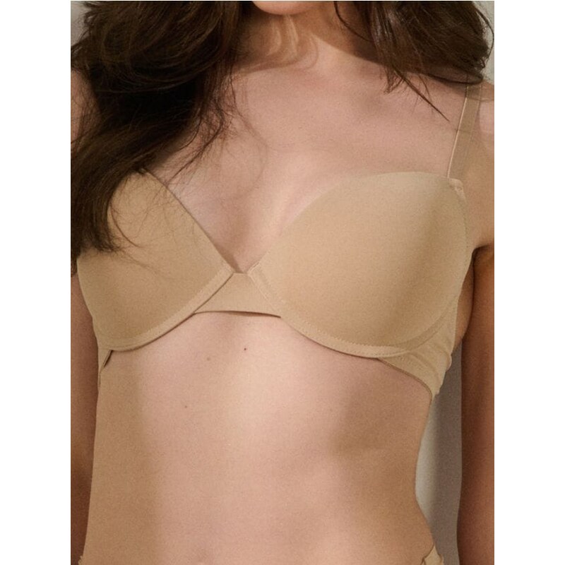 Sinsay - Push up podprsenka - telová 65738047