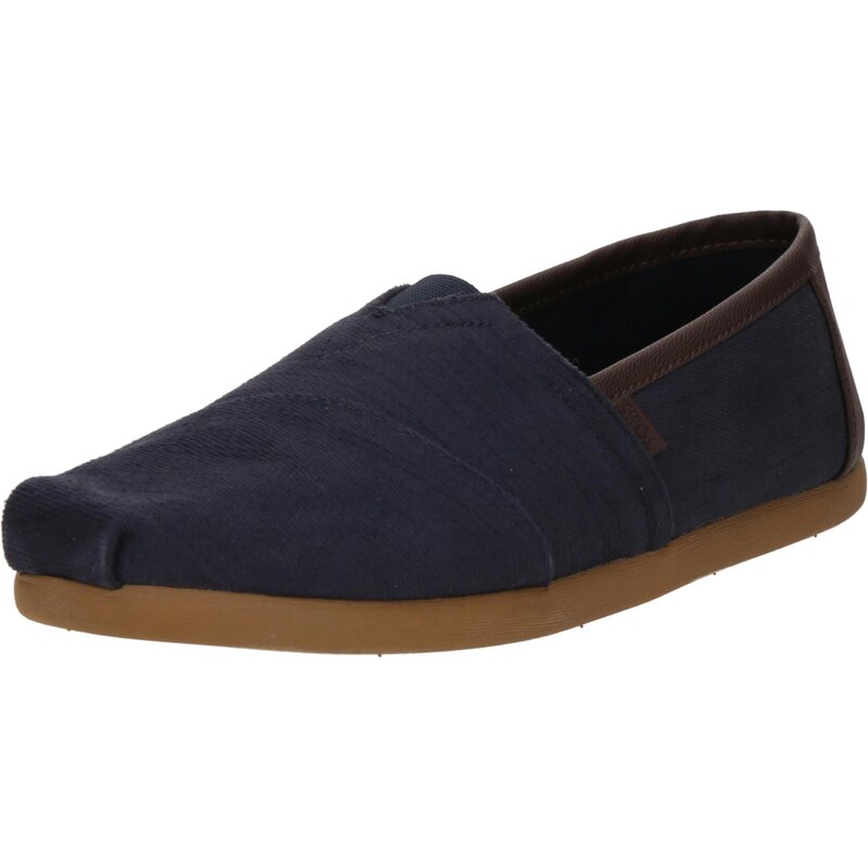 TOMS Espadrilky námornícka modrá / tmavohnedá 64996246