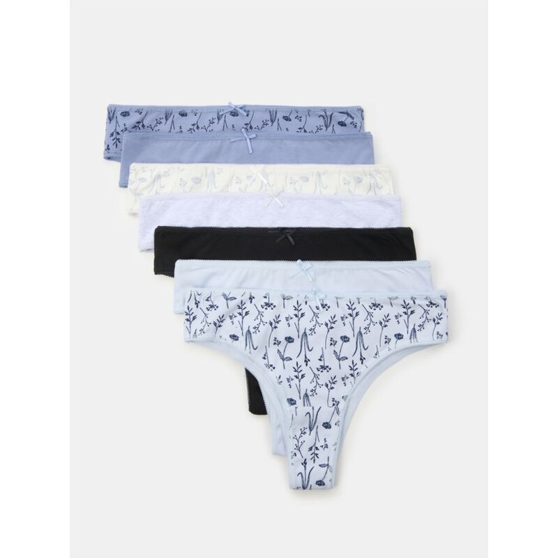 Sinsay - Súprava 7 brazílskych nohavičiek - viacfarebná 65741168