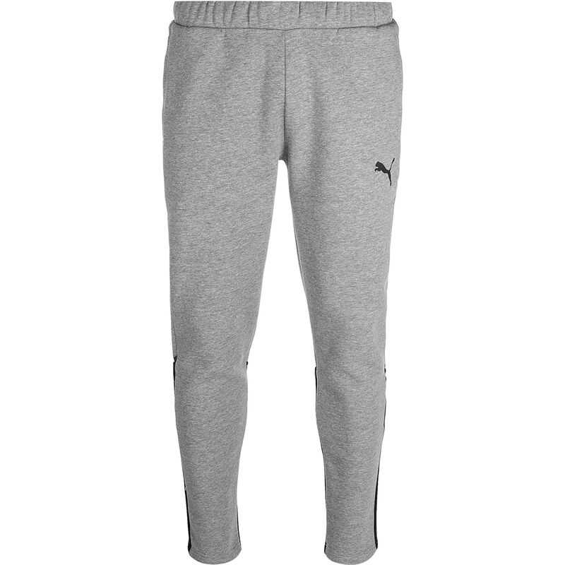 PUMA Športové nohavice Team Cup sivá melírovaná / čierna 64996259
