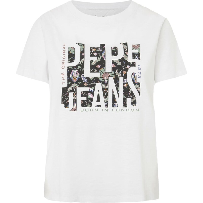Pepe Jeans Tričko GLORIA čierna / biela 65135783