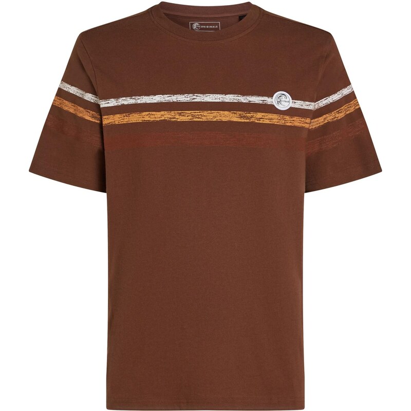 ONEILL Tričko gaštanová / oranžová / biela 65657093