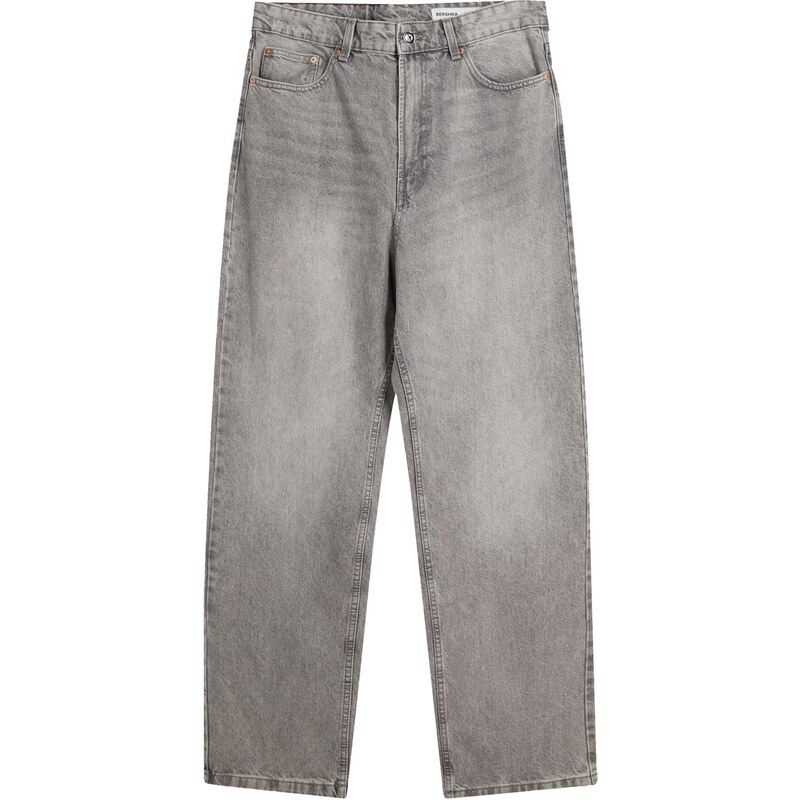Bershka Džínsy sivý denim 65582228