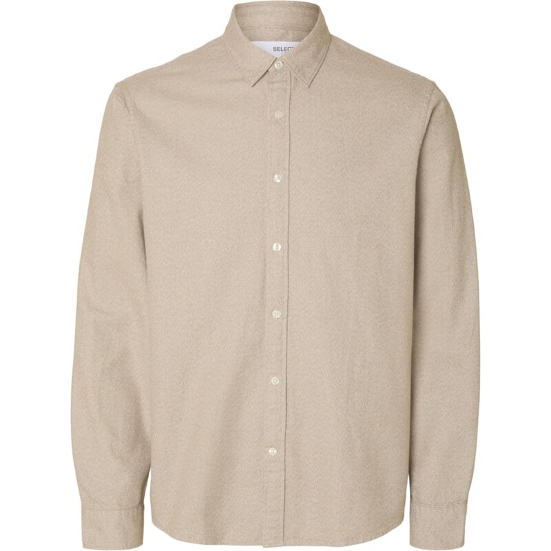 SELECTED Košeľa SLHNOAH béžová 65201415