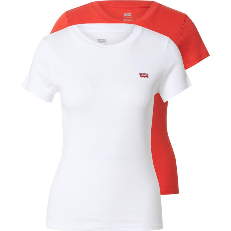 LEVIS Tričko Essential Tee (2-Pack) červená / biela 65026160