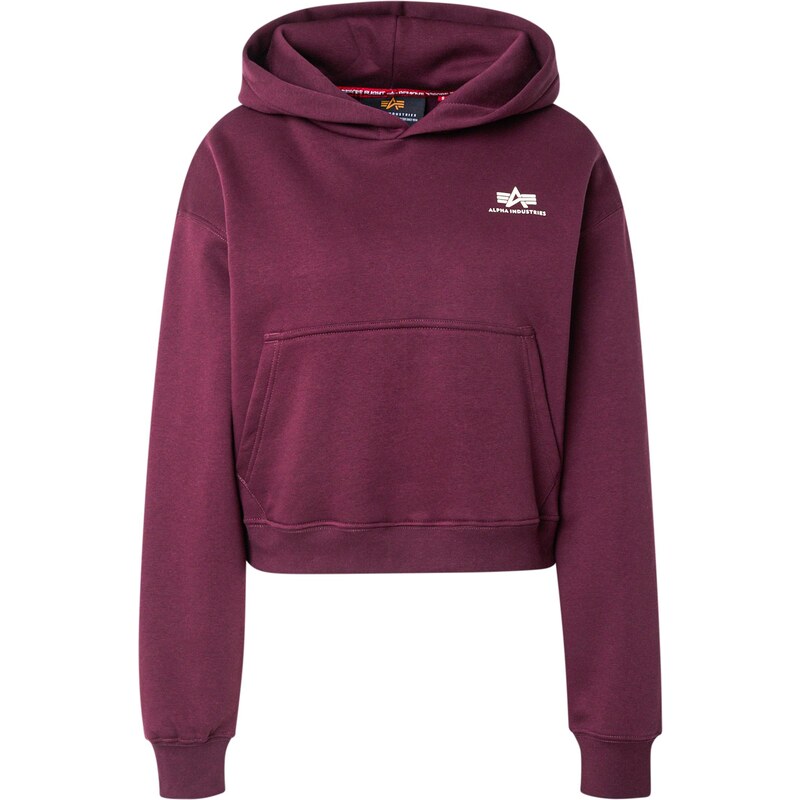 ALPHA INDUSTRIES Mikina nebielená / vínovo červená 65121268