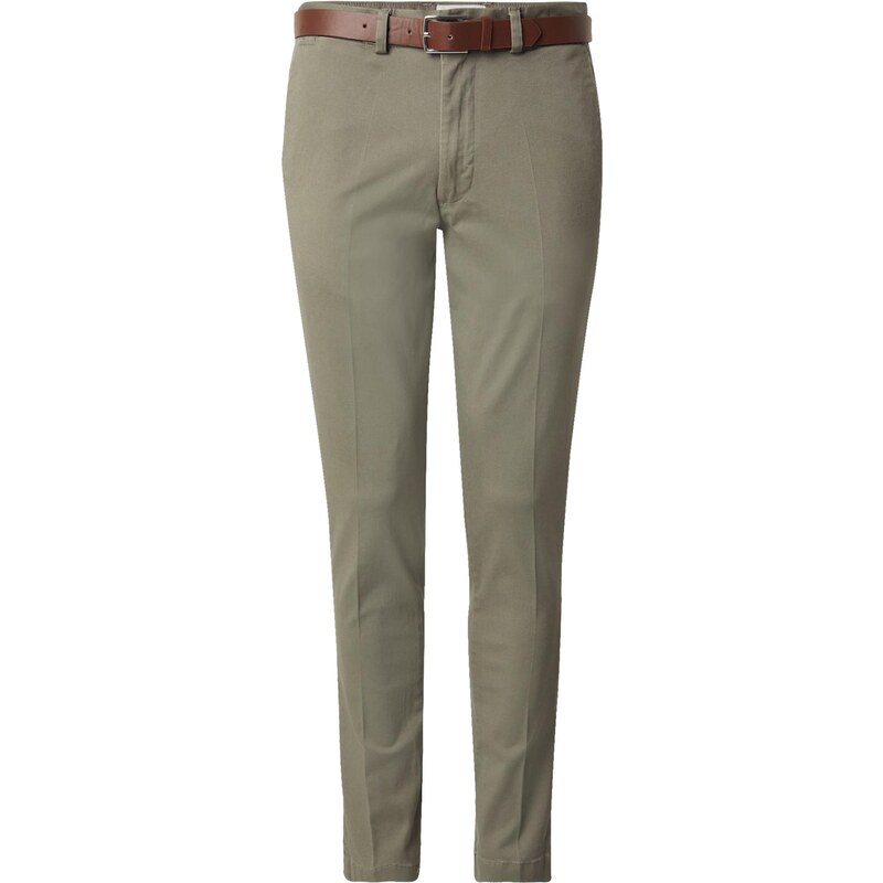 JACK & JONES Chino nohavice JPSTMARCO FRANCO karamelová / olivová 65043519