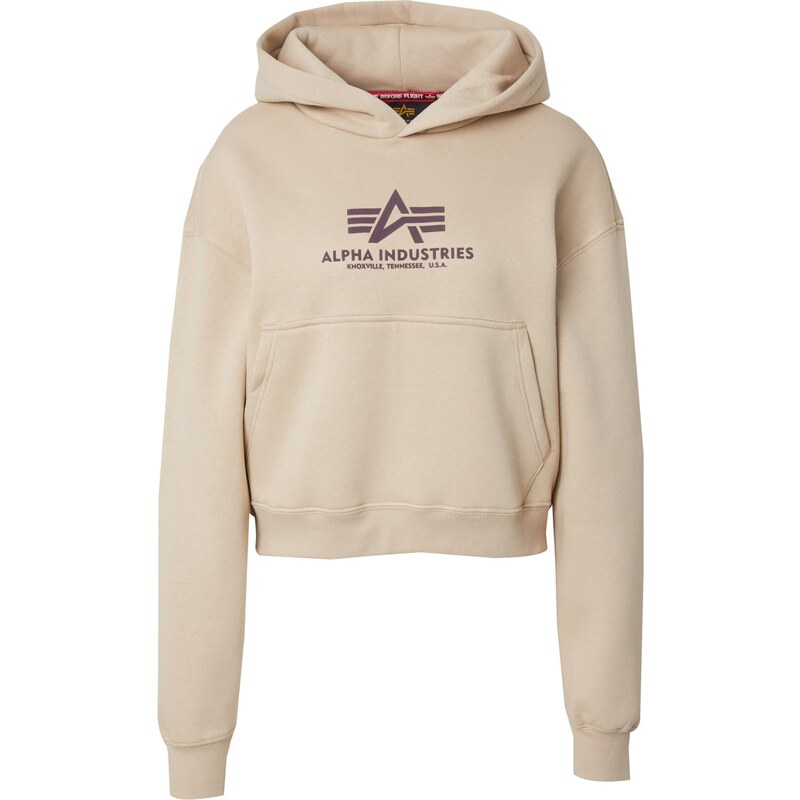 ALPHA INDUSTRIES Mikina béžová / baklažánová 65121270