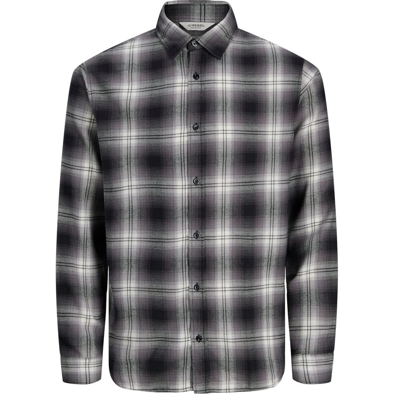 JJ Rebel Košeľa JREBJETT antracitová / svetlosivá / tmavosivá 65043527
