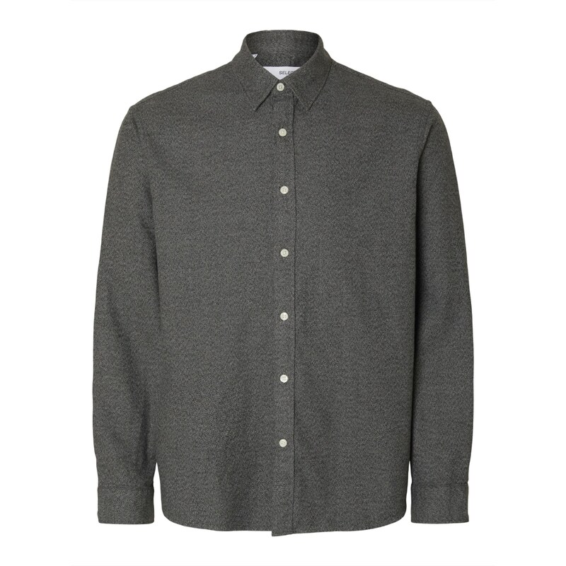 SELECTED Košeľa SLHNOAH tmavosivá 65201420