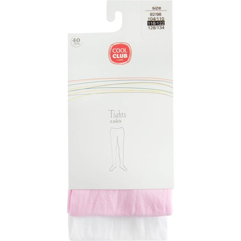Cool Club Pančuchy ružová / biela 65067990