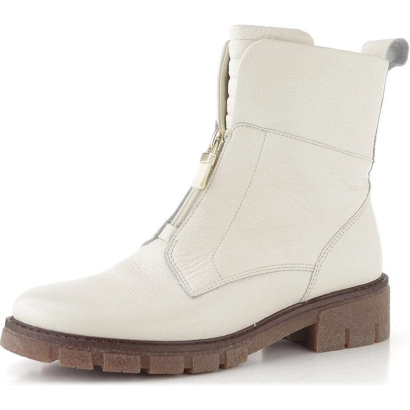 Ara dámský kotník se středovým zipem krémový Dover 12-23130-08 65612163