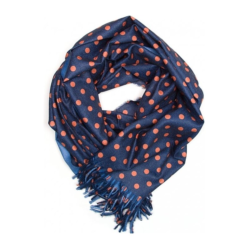 Blaire Dámsky obojstranný šál Lola modro-oranžová 64987216