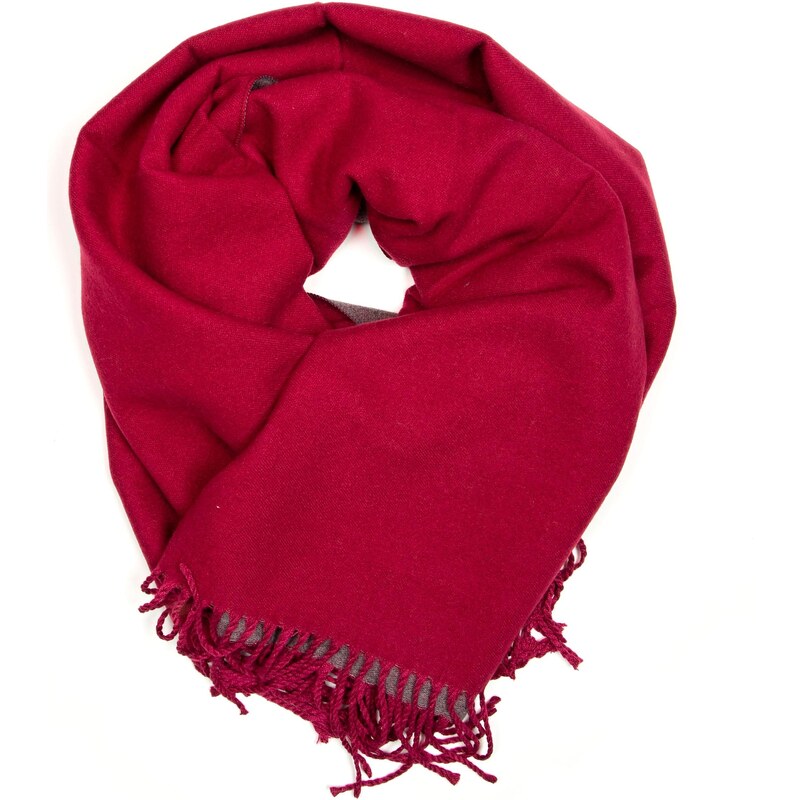 Blaire Dámsky obojstranný šál Nicoletta šedo - vínovo červená 64987224