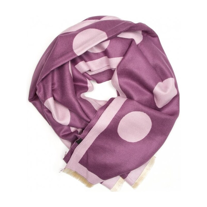 Blaire Dámsky šál Maria s bodkami fialová 64987279