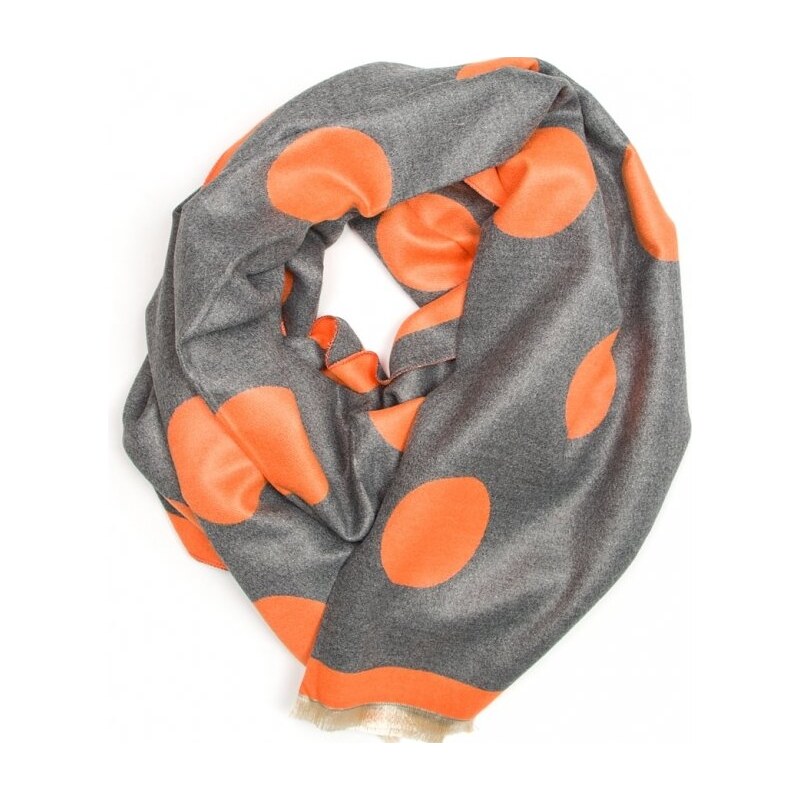 Blaire Dámsky šál Maria s bodkami šedá 64987280