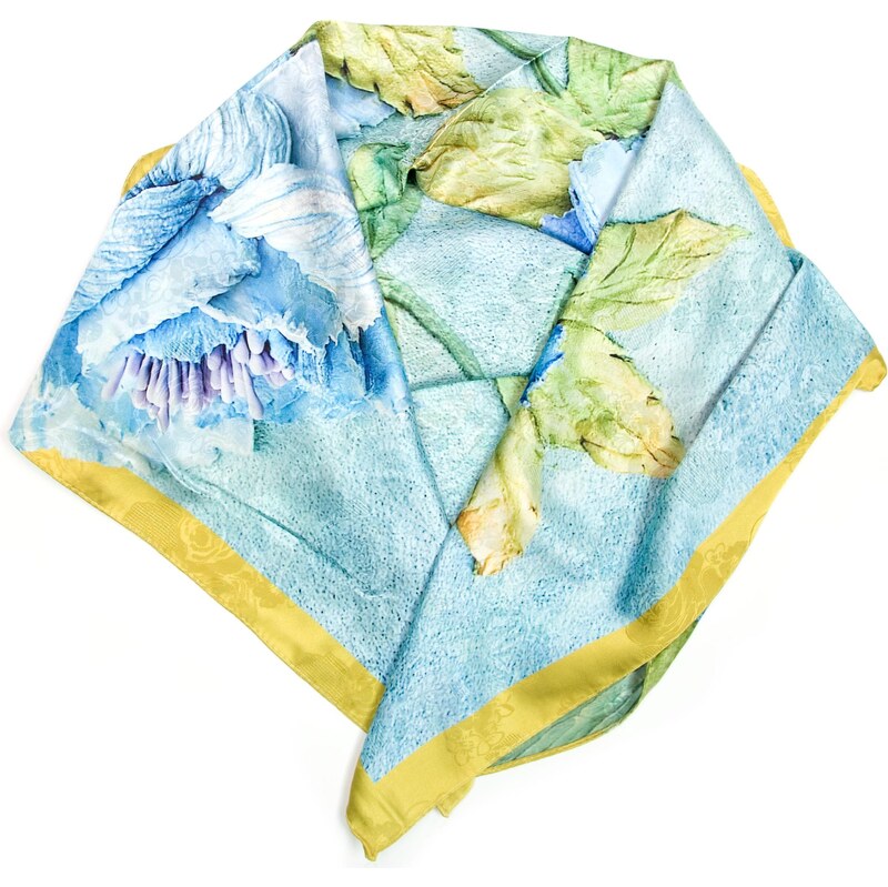 Blaire Dámska šatka Vanna s motívom modro-zelená 64987424