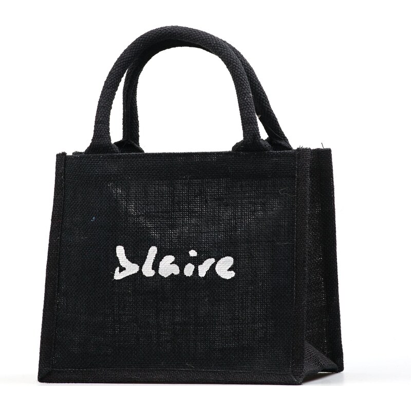 Jutová taška Blaire malá čierna 64987454