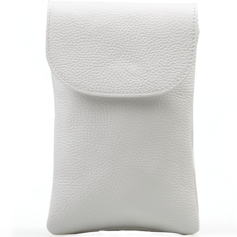 Blaire Kožená kabelka Anita na telefón biela 64987601