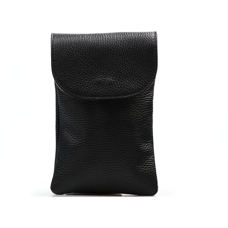 Blaire Kožená kabelka Anita na telefón čierna 64987602